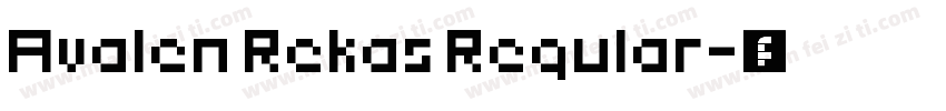 Avalen Rekas Regular字体转换